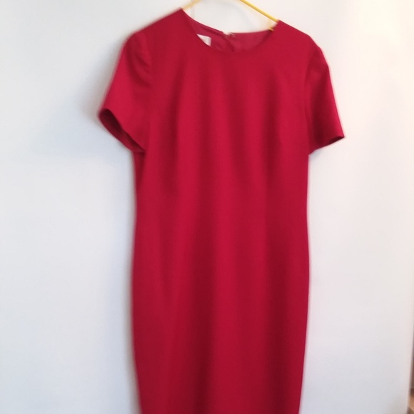 Red Woolen Talbots Dress - Picture 2 of 8